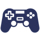 Games Console icon showing we cover hi-fi, surround sound and entertainment systems
