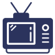 TV icon showing we cover home tech and entertainment appliances